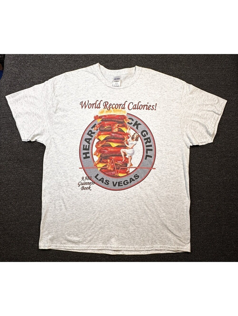 Heart Attack Grill Las Vegas Shirt 2XL 9,983 World Record